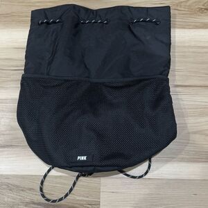 Victoria’s Secret PINK Black Drawstring Bag